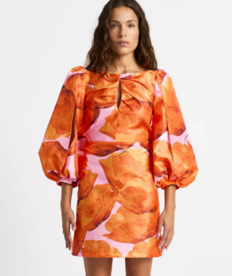 Vestido Lagaam Liza fleur puff